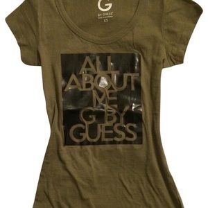 G by GUESS "All About Me" Scoop Neck T-Shirt.